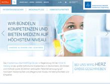Tablet Screenshot of barmherzige-regensburg.de